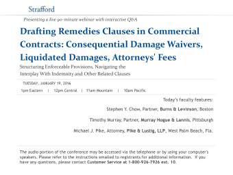 Liquidated Damages, Attorneys