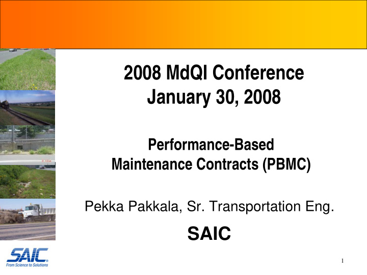 2008 mdqi conference january 30 2008