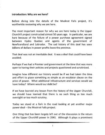 Page xiii of  Report This is very important. If Nalcor could not convince the independent panel