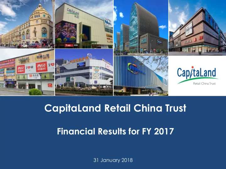 capitaland retail china trust