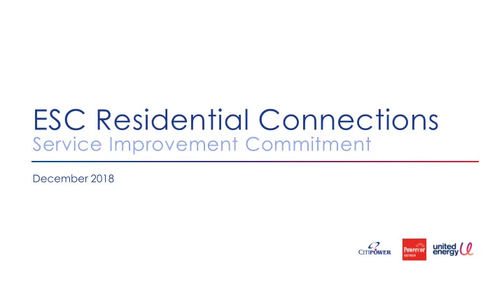 esc residential connections
