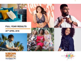 FULL YEAR RESULTS 26 TH APRIL 2018  2  Overview  Profit growth in a challenging market