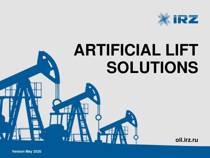 artificial lift solutions
