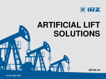 ARTIFICIAL LIFT  SOLUTIONS  oil.irz.ru  Version May 2020  Company Overview  IZHEVSKIY RADIOZAVOD