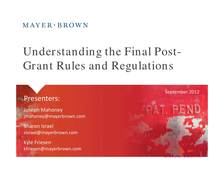 understanding the final post understanding the final post