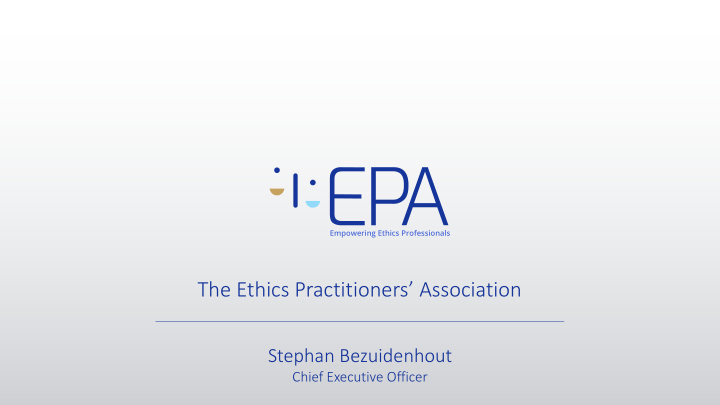 the ethics practitioners association