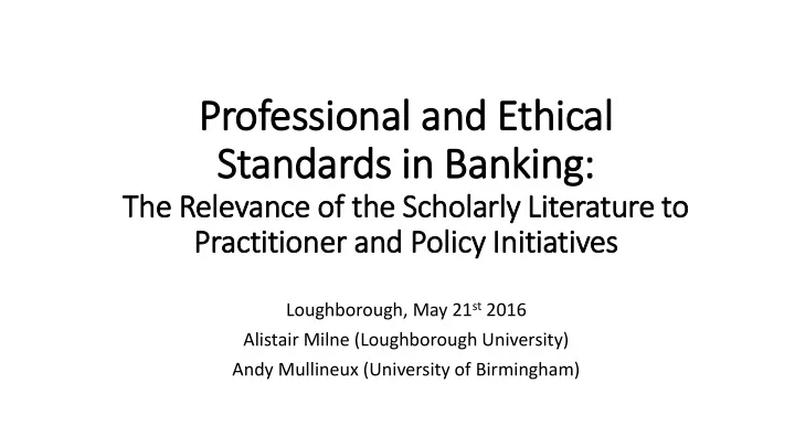 professional and ethical