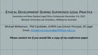 I S S UPERVISED L EGAL P RACTICE T HE N EW A RTICLES  ?  Supervised Legal Practice comes