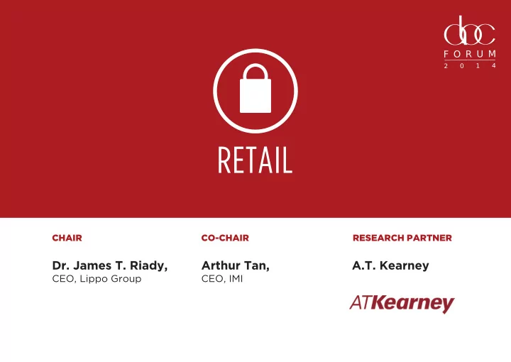 dr james t riady arthur tan a t kearney
