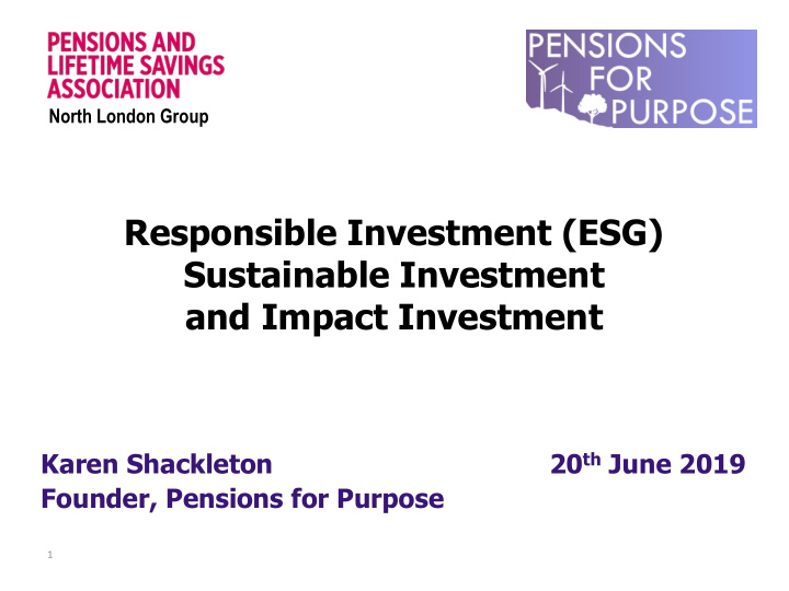 and impact investment