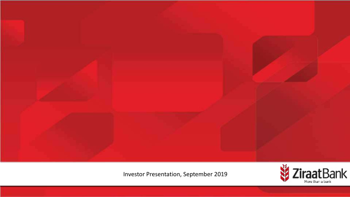 investor presentation september 2019
