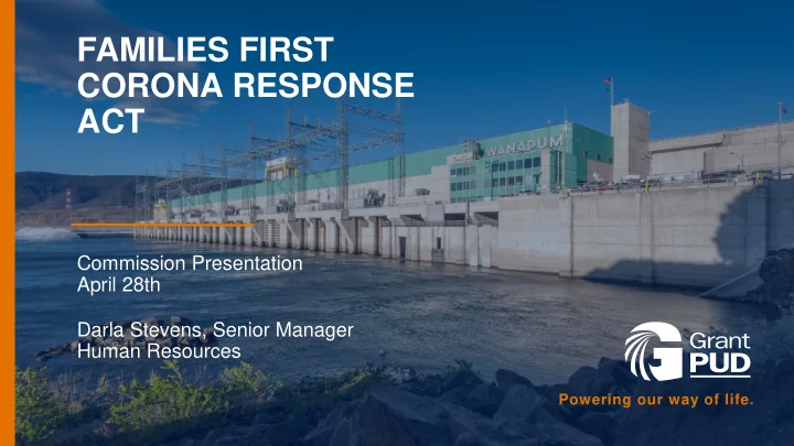 families first corona response act