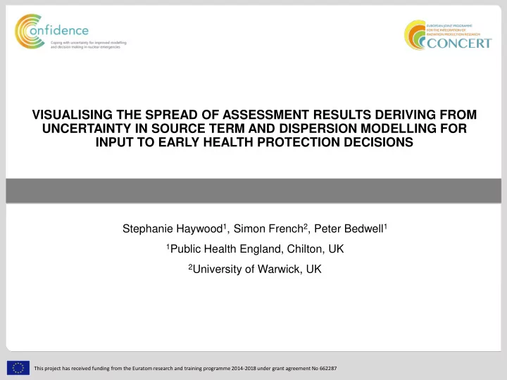 uncertainty in source term and dispersion modelling for