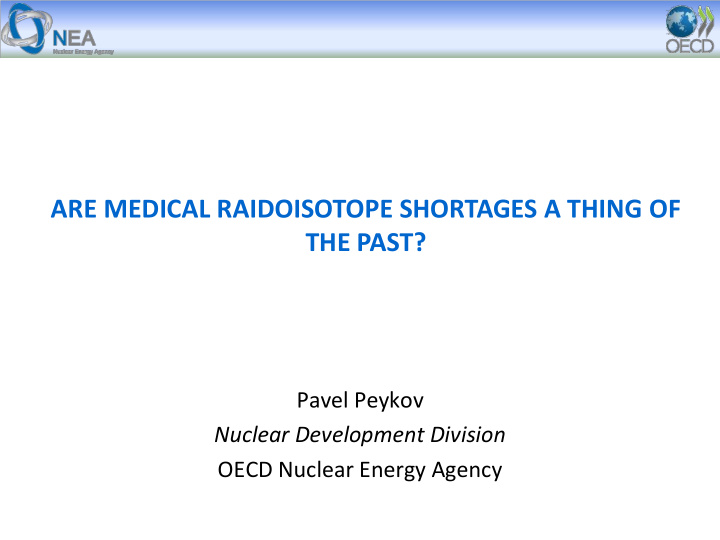 pavel peykov nuclear development division oecd nuclear