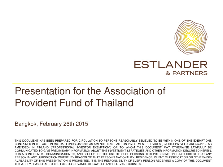 provident fund of thailand