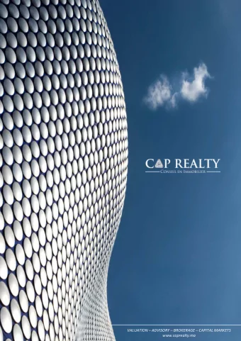 VALUATION  ADVISORY  BROKERAGE  CAPITAL MARKETS  www.caprealty.ma  CONTENTS