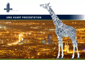 VMD KVART PRESENTATION  2015  1  &quot;  VMD KVART presents a fantastic buying opportunity &quot;