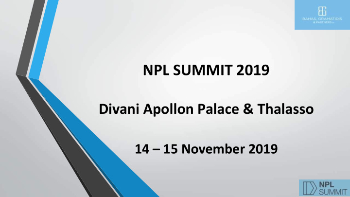 npl summit 2019