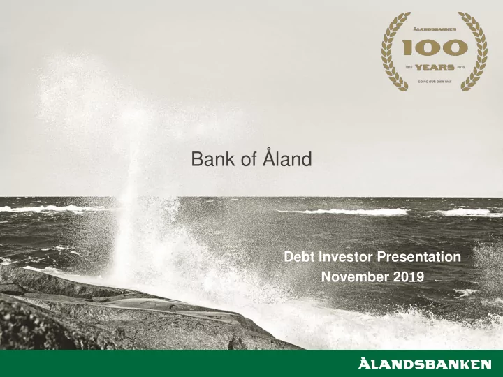 bank of land