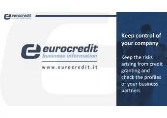 Keep control of  Fare clic per  modificare lo stile del  your company  sottotitolo dello  schema