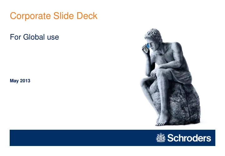 corporate slide deck
