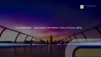 WHO WE ARE  C O R P O R AT E  S E R V I C E S  Claremont Corporate Services is an international