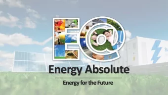 Energy Absolute  Energy for the Future  E@ at Glance  Market Capitalization (as of  12/11/19)