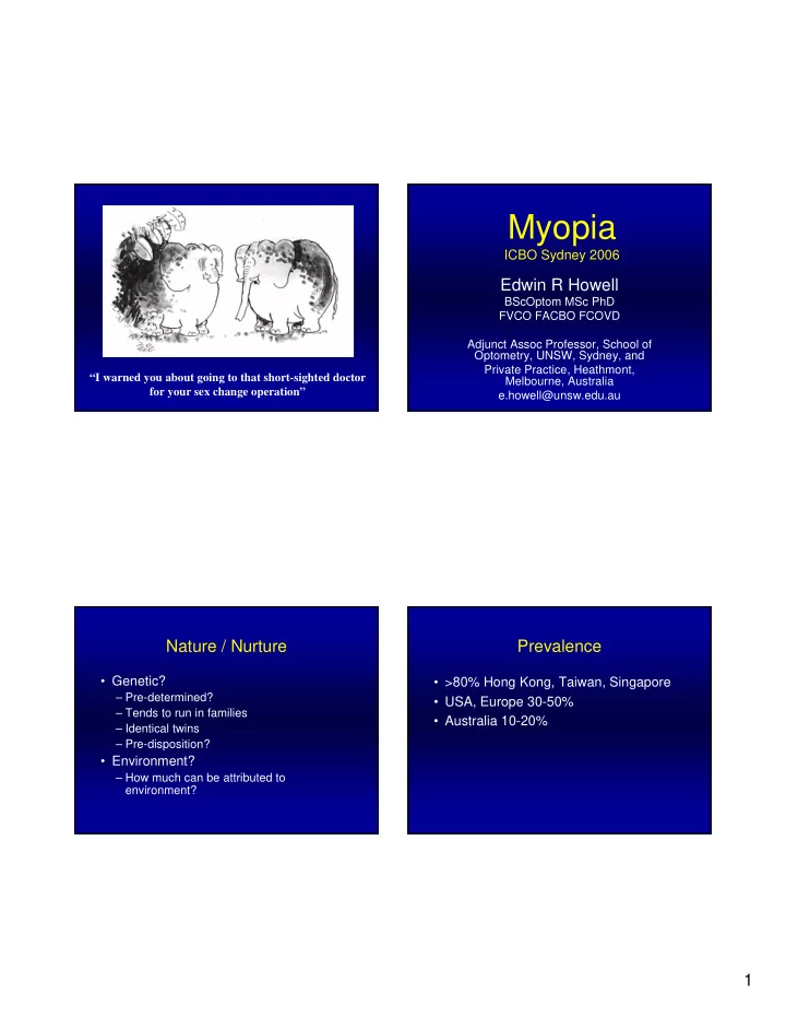 myopia