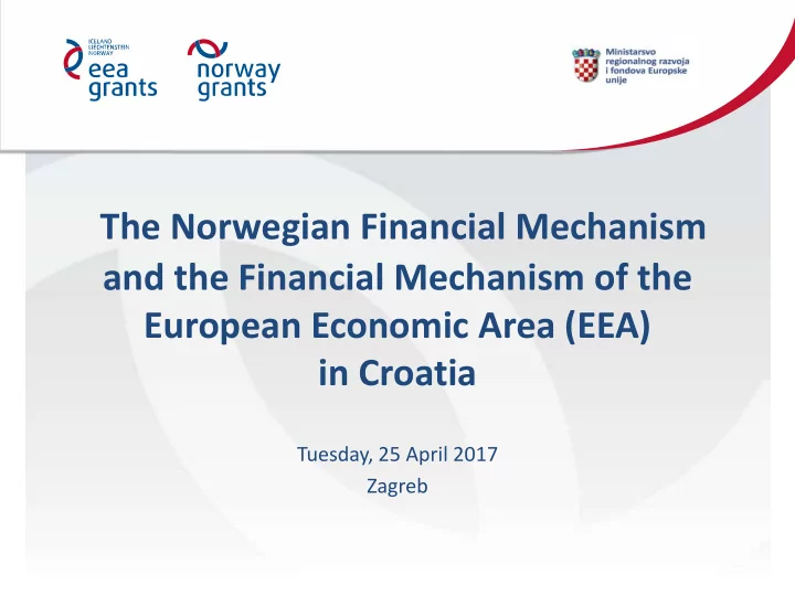 and the financial mechanism of the