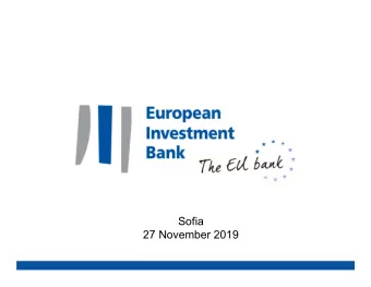 Sofia  27 November 2019  Information meeting for the  Natural Capital Financing Facility  Vasco