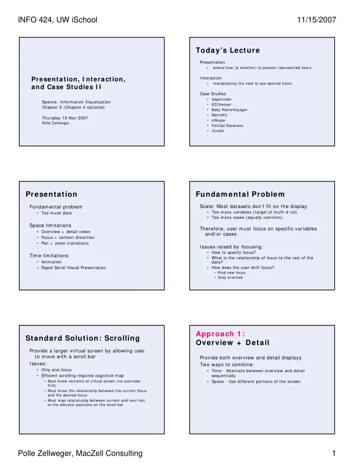 info 424 uw ischool 11 15 2007