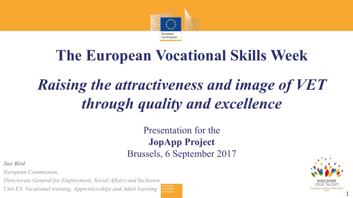 the european vocational skills week raising the