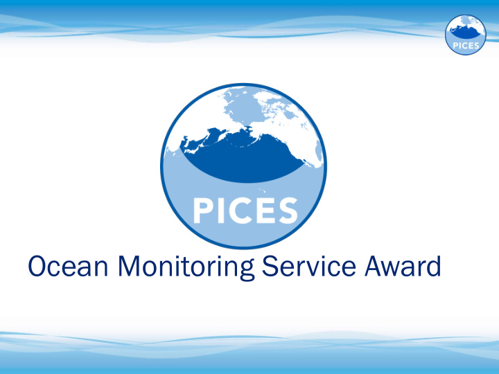 ocean monitoring service award