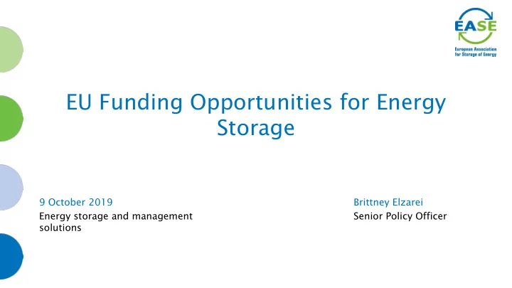eu funding opportunities for energy