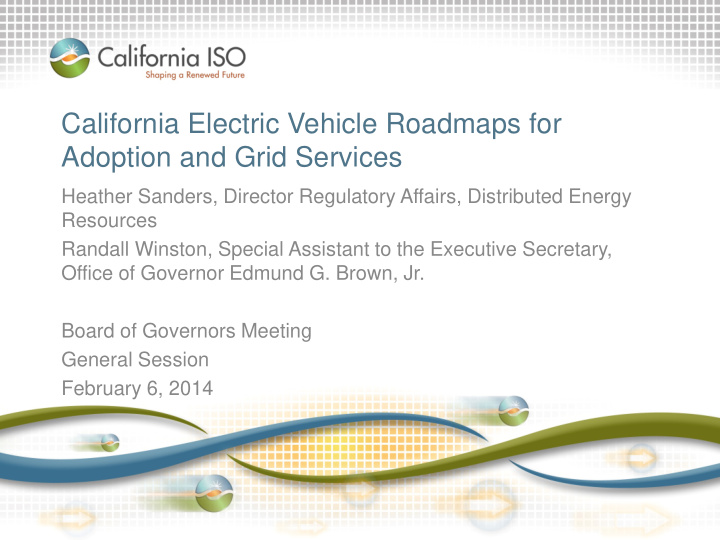 california electric vehicle roadmaps for adoption and