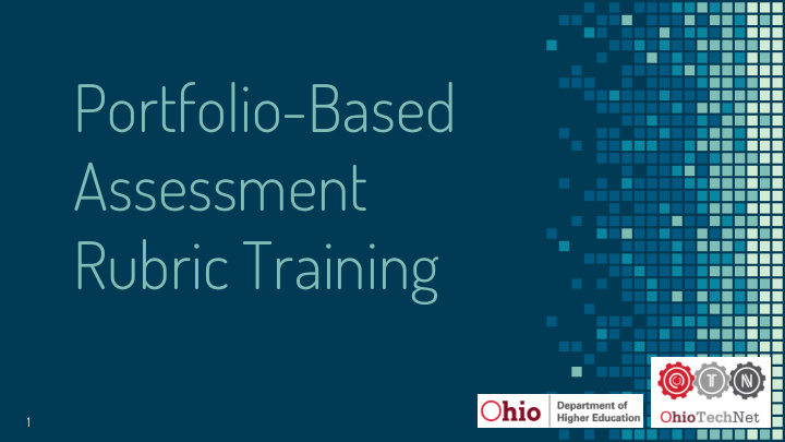 portfolio based assessment rubric training