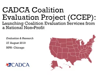 Evaluation &amp; Research  27 August 2019  NPN- Chicago  Evaluation is a systematic process to