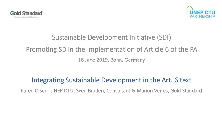 su sustainable development initiative sd sdi pr promoting