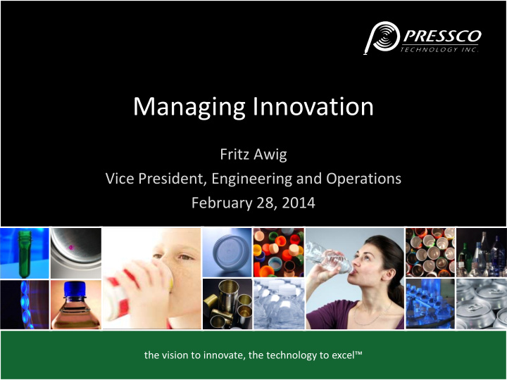 managing innovation