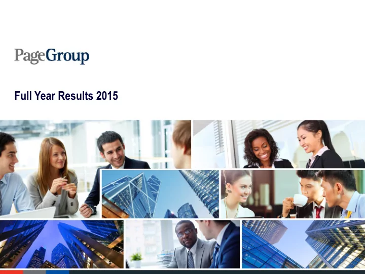 full year results 2015