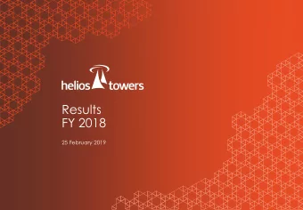 Results  FY 2018  25 February 2019  Agenda  1  Executive Summary  2  Financial Results  3  Q&amp;A