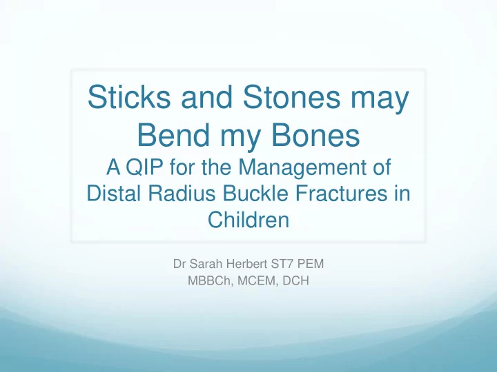 sticks and stones may bend my bones a qip for the