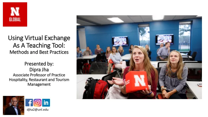 using virtual al e exchan ange as a as a teaching to tool