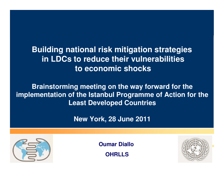 building national risk mitigation strategies in ldcs to