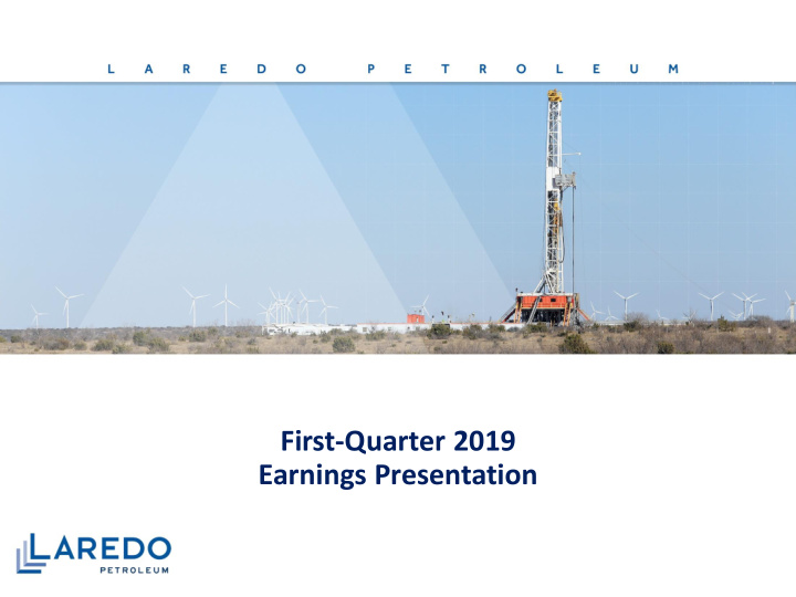 first quarter 2019 earnings presentation forward looking