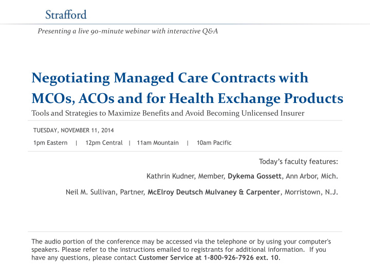 mcos acos and for health exchange products