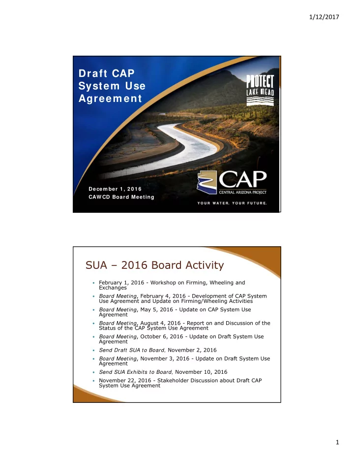 draft cap system use agreem ent