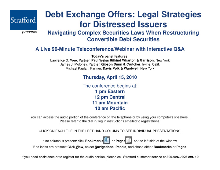 debt exchange offers legal strategies for distressed