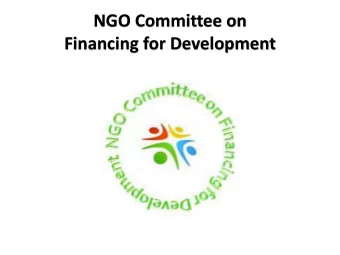 Financing for Development  1981  2001  2008  2015  1990  2002  2011 1 st Global 2 nd Global 3 rd