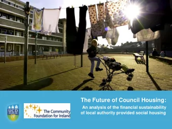The Future of Council Housing:  An analysis of the financial sustainability  of local authority